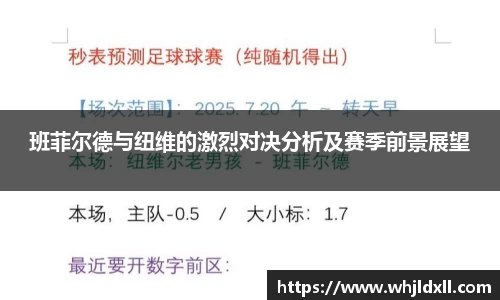 班菲尔德与纽维的激烈对决分析及赛季前景展望